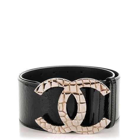 chanel wide belt